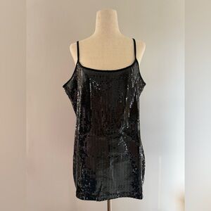 Loft Black Sequin Tank